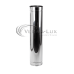 Труба из нержавеющей стали с теплоизоляцией в нержавеющем кожухе: длина - 1,0 м; толщина стенки внутренней трубы - 1,0 мм; Ø от 100 до 360 мм